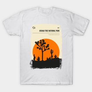 Joshua Tree National Park vintage minimal travel poster T-Shirt